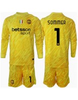 Otroške Nogometnih dresov Inter Milan Yann Sommer #1 Vratar Gostujoči 2024-25 Dolgi rokavi (+ hlače)